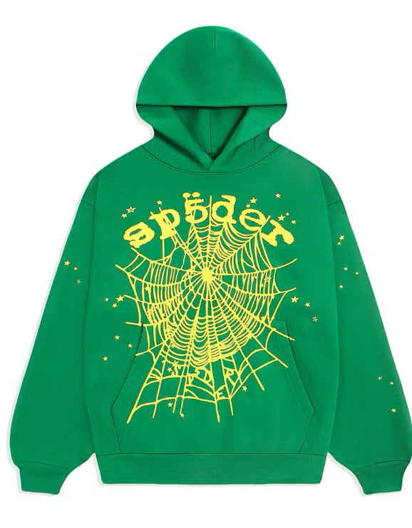 Sp5der star OG V2 Slime green hoodie