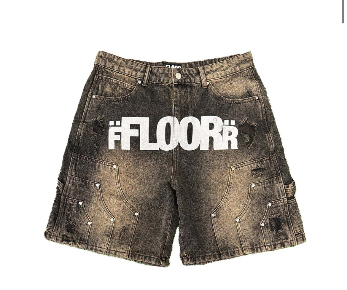 Floor Uniform Jorts brown wash Shorts