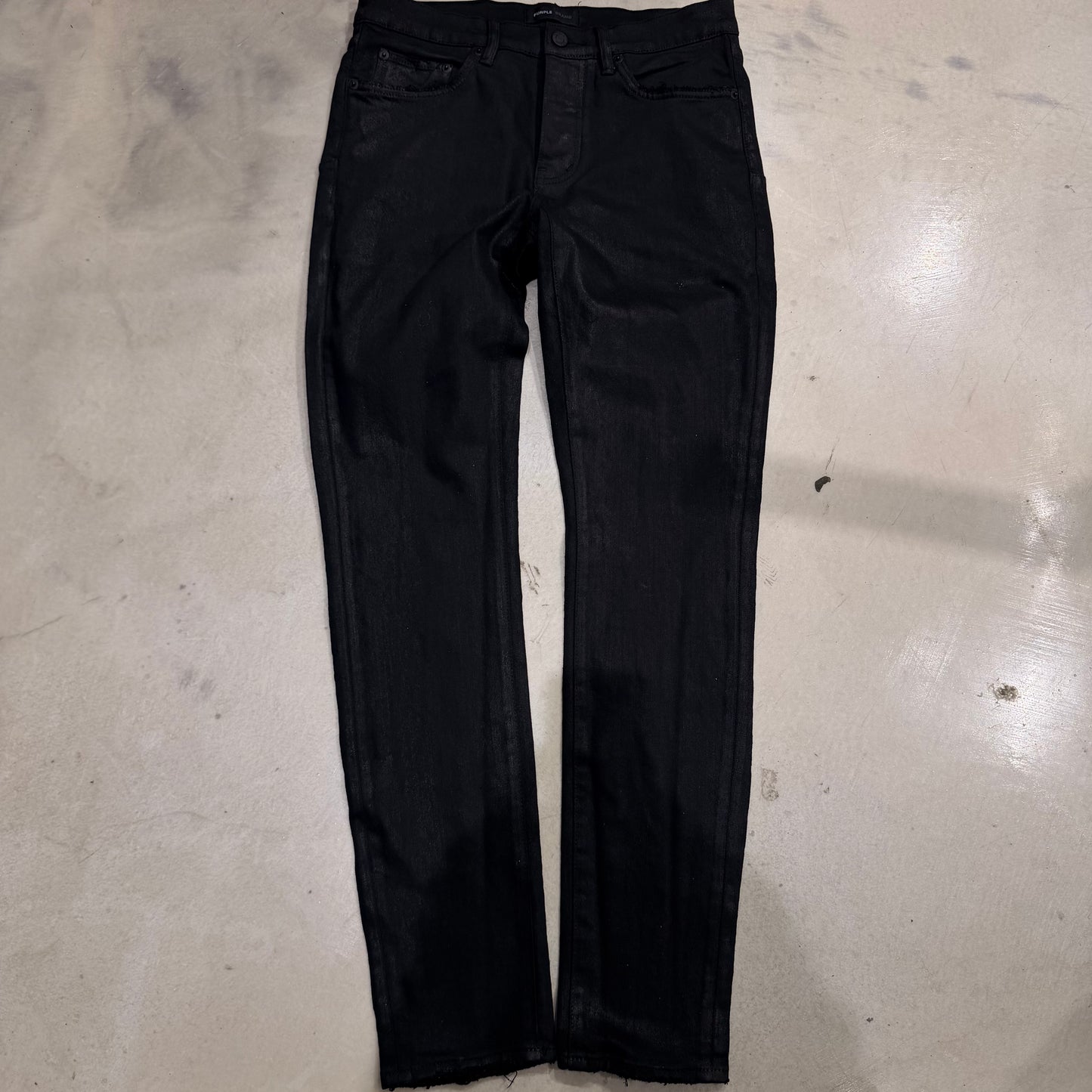Purple Brand Black Waxed Pre-Owned Jean