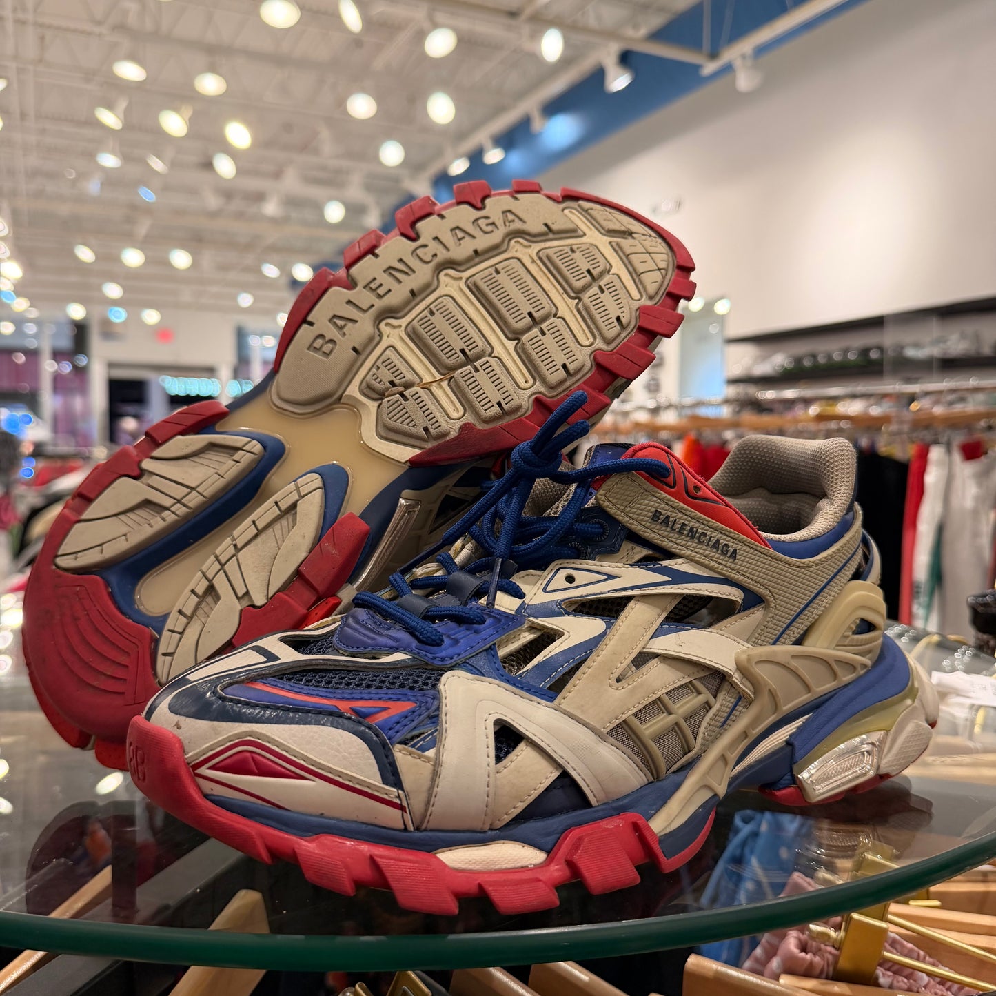 Balenciaga Track 2 Blue Red Used (No Box)