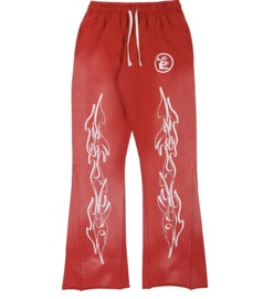 HellStar Records Red Sweat Pants