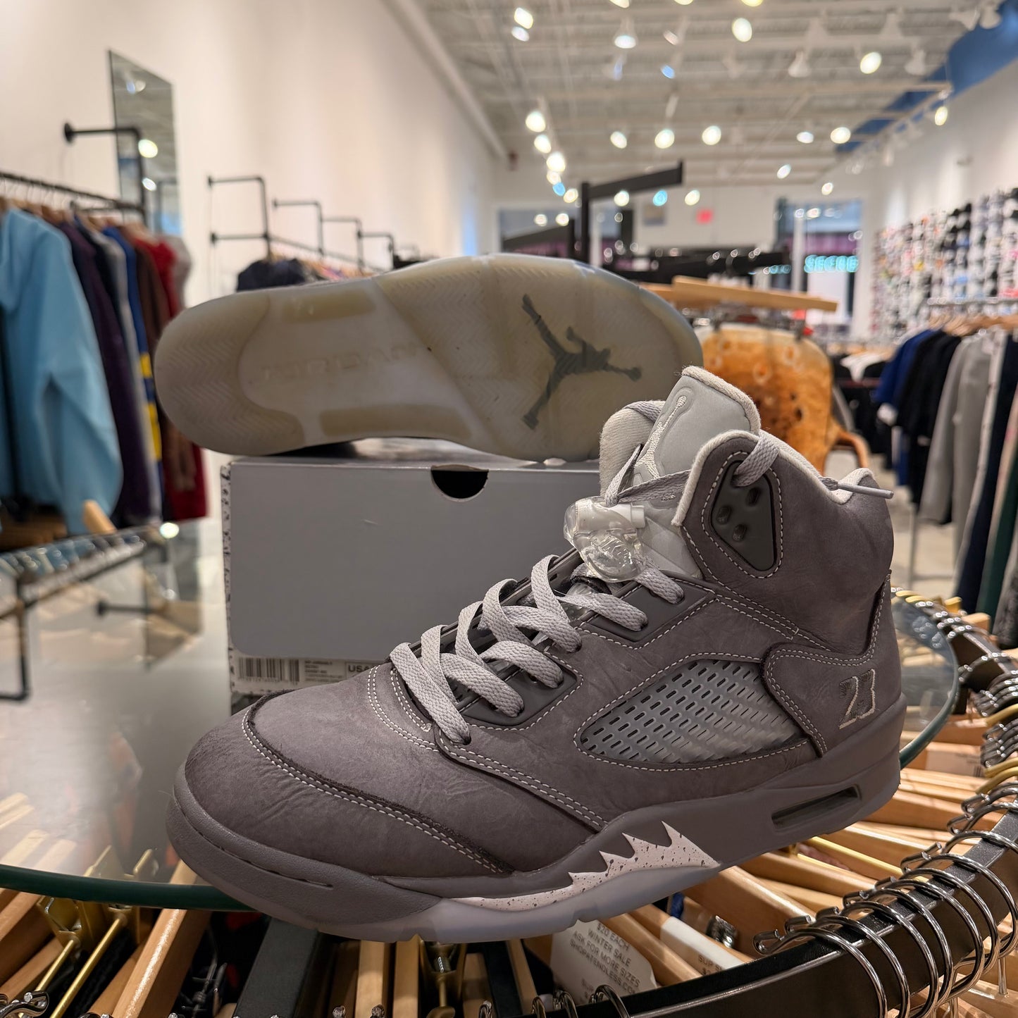 Jordan 5 Wolf Grey Used With Box