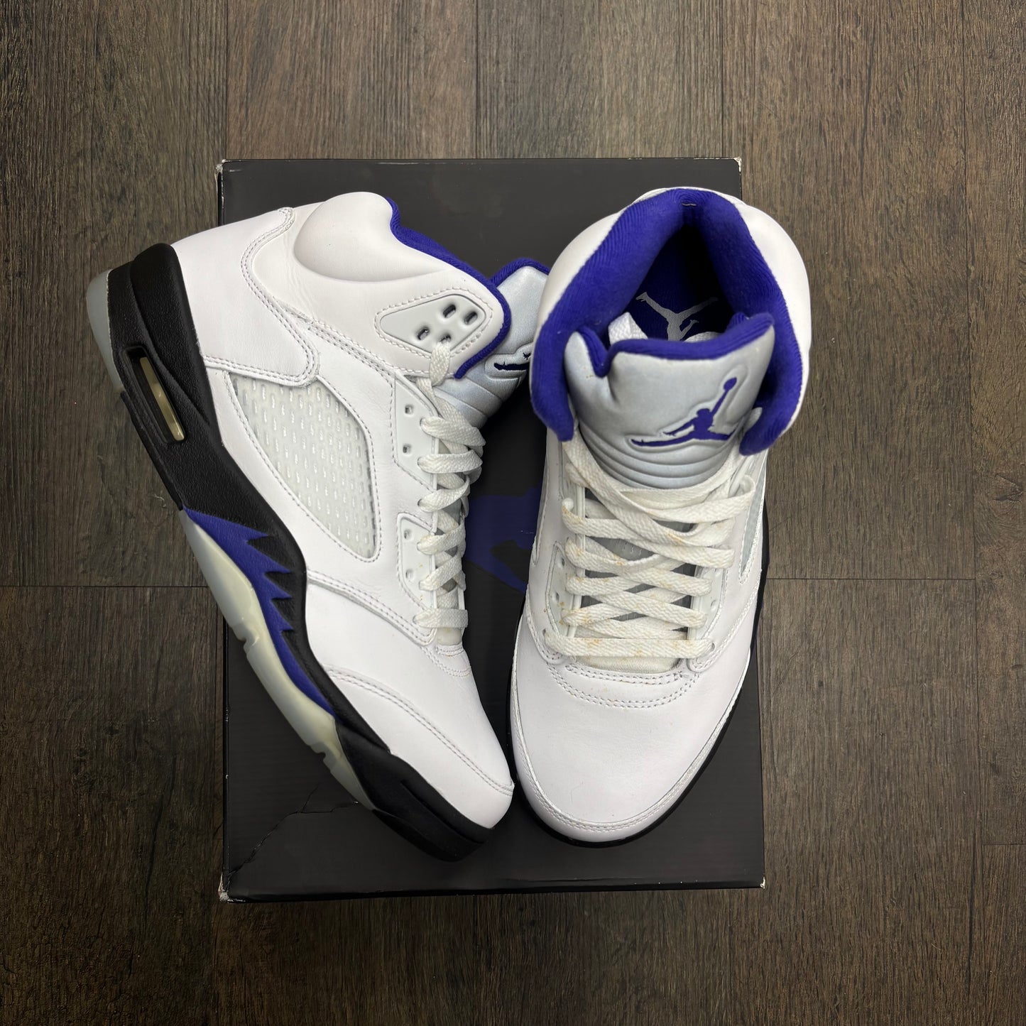 Jordan 5 Concord Purples Used With Box