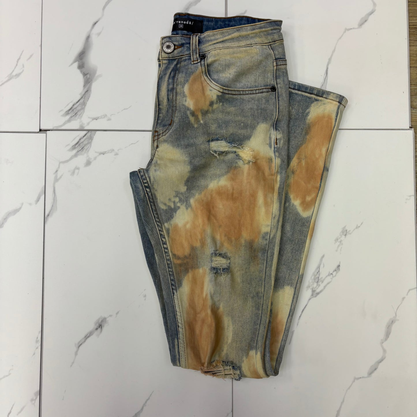 Serenede oil stained jeans preowned
