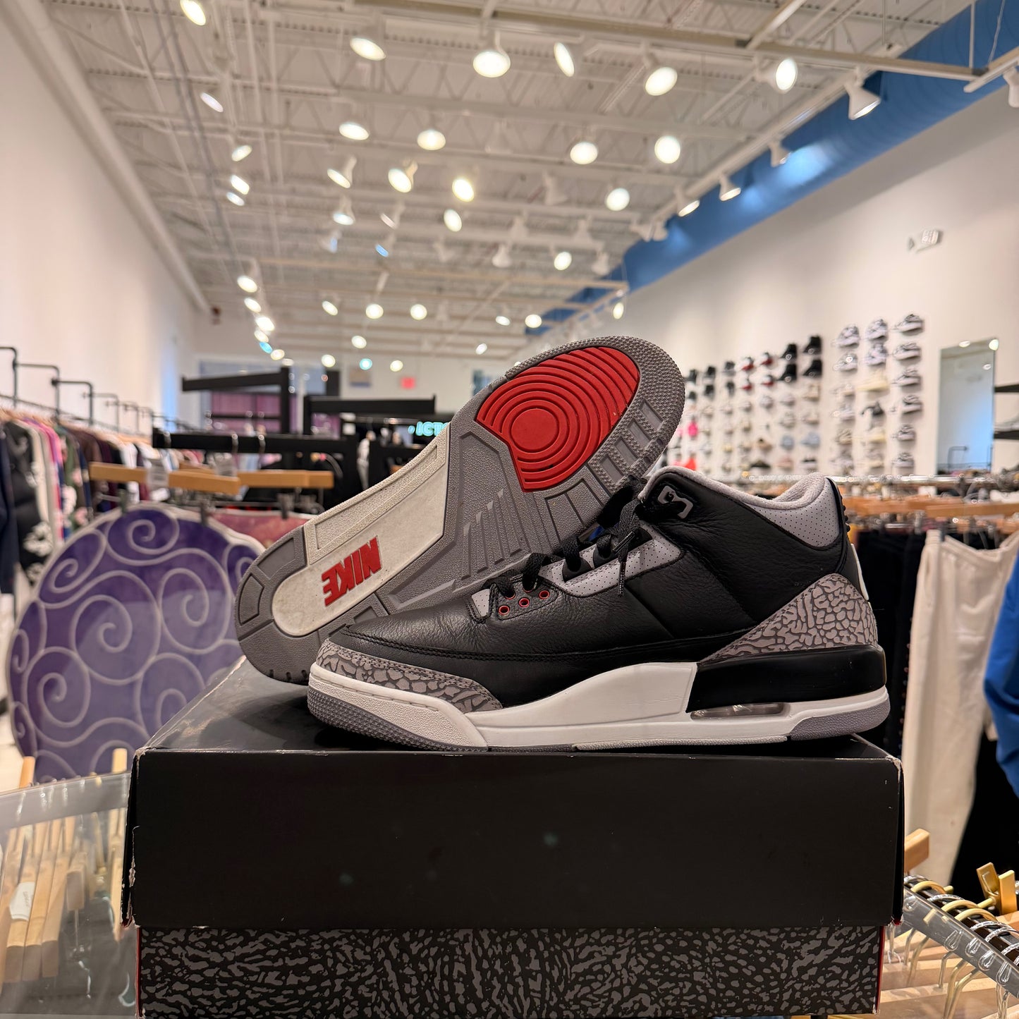 Jordan 3 ‘Black Cement’ USED W BOX