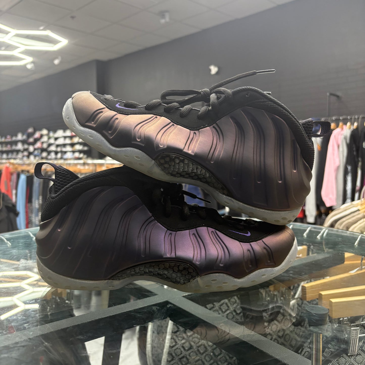 USED Foamposite EGGPLANT no box