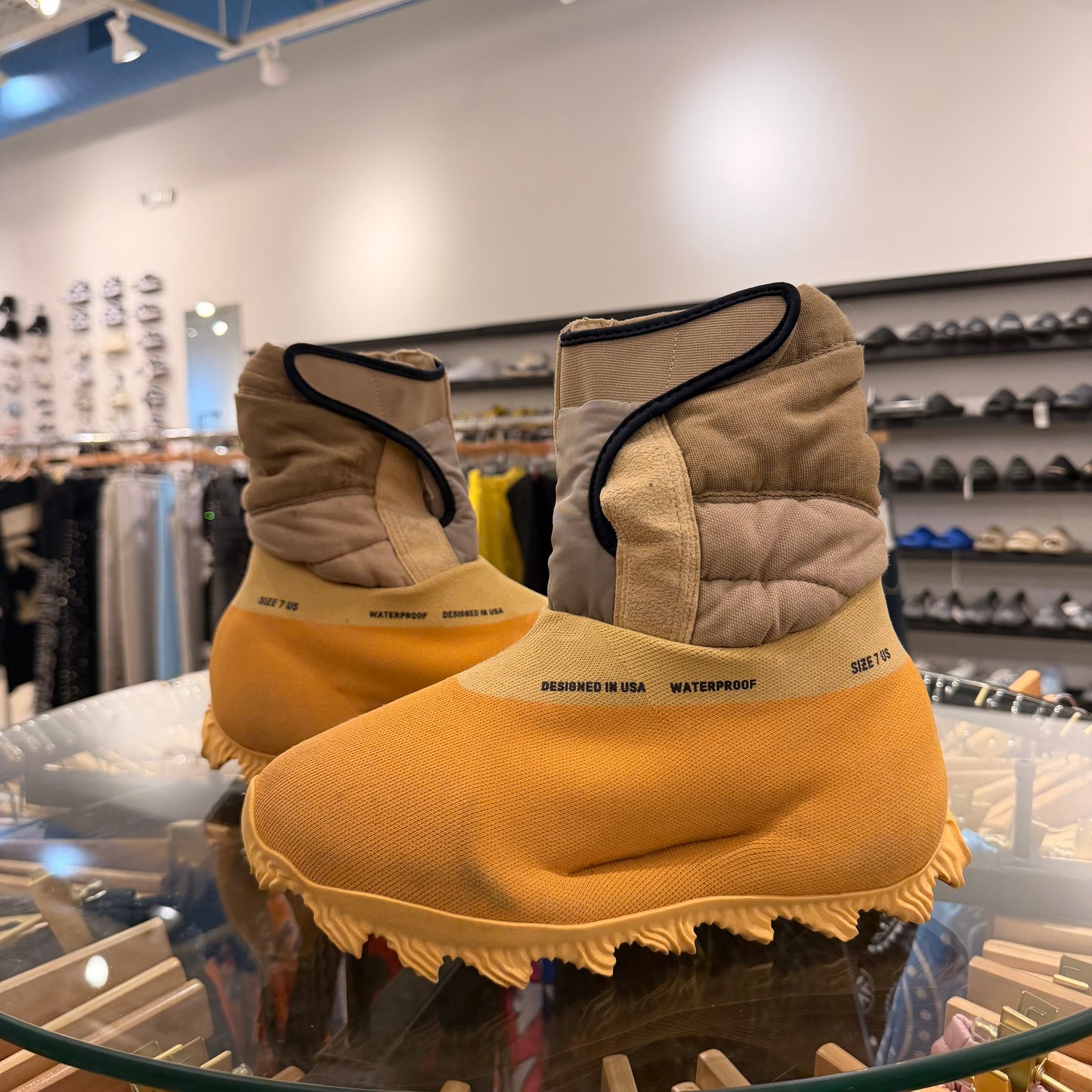 Adidas Yeezy Knit Runner Boot 'Sulfur' Used No Box