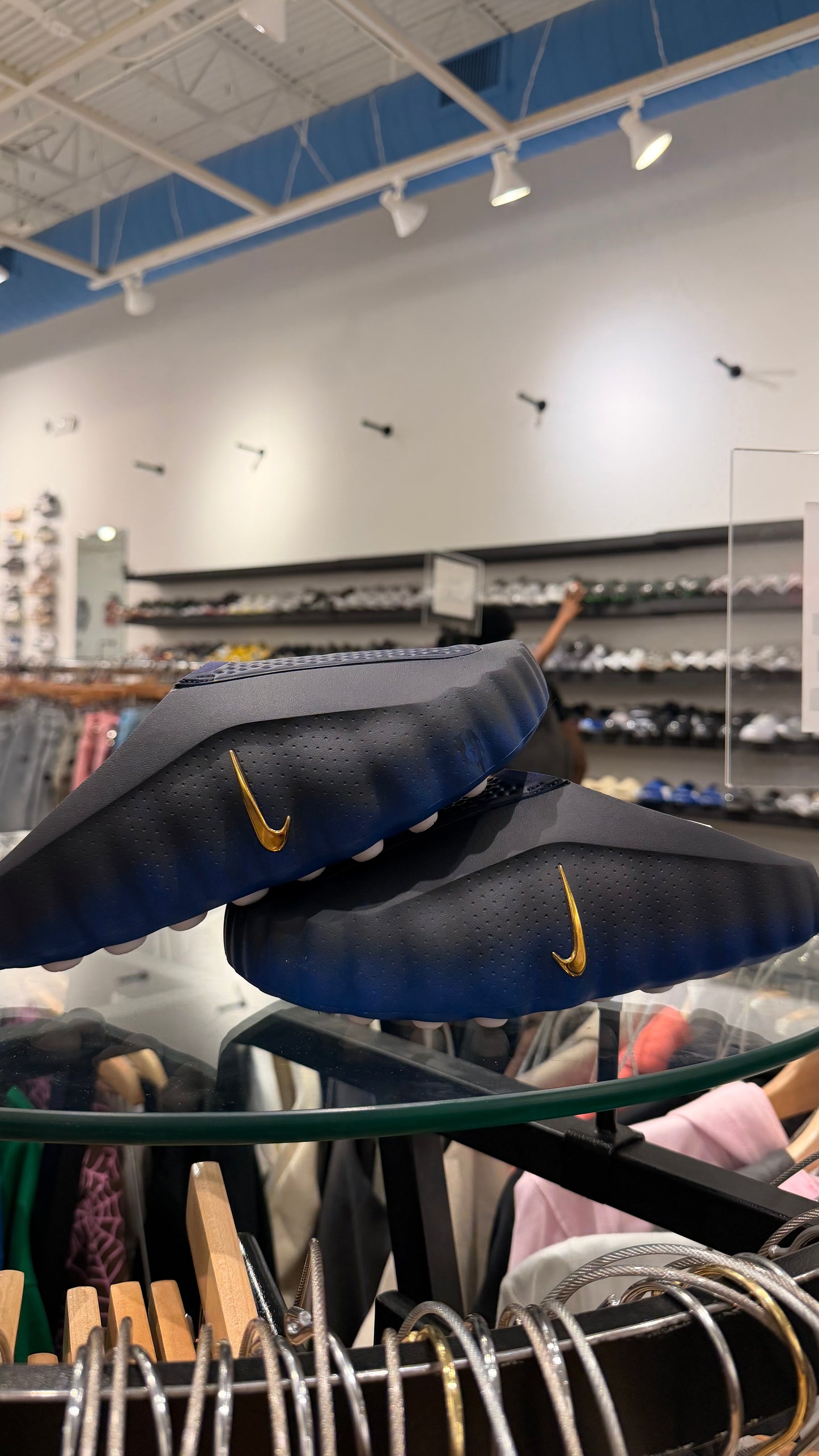 Nike mind 001 slide blackened blue game royal used no box