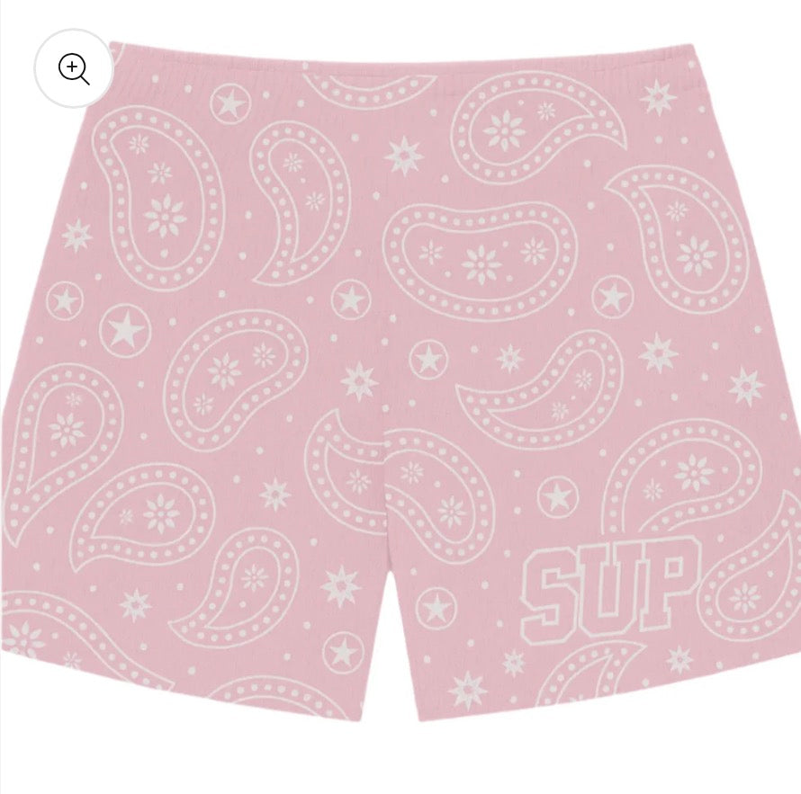 Sup Pink Paisley Shorts