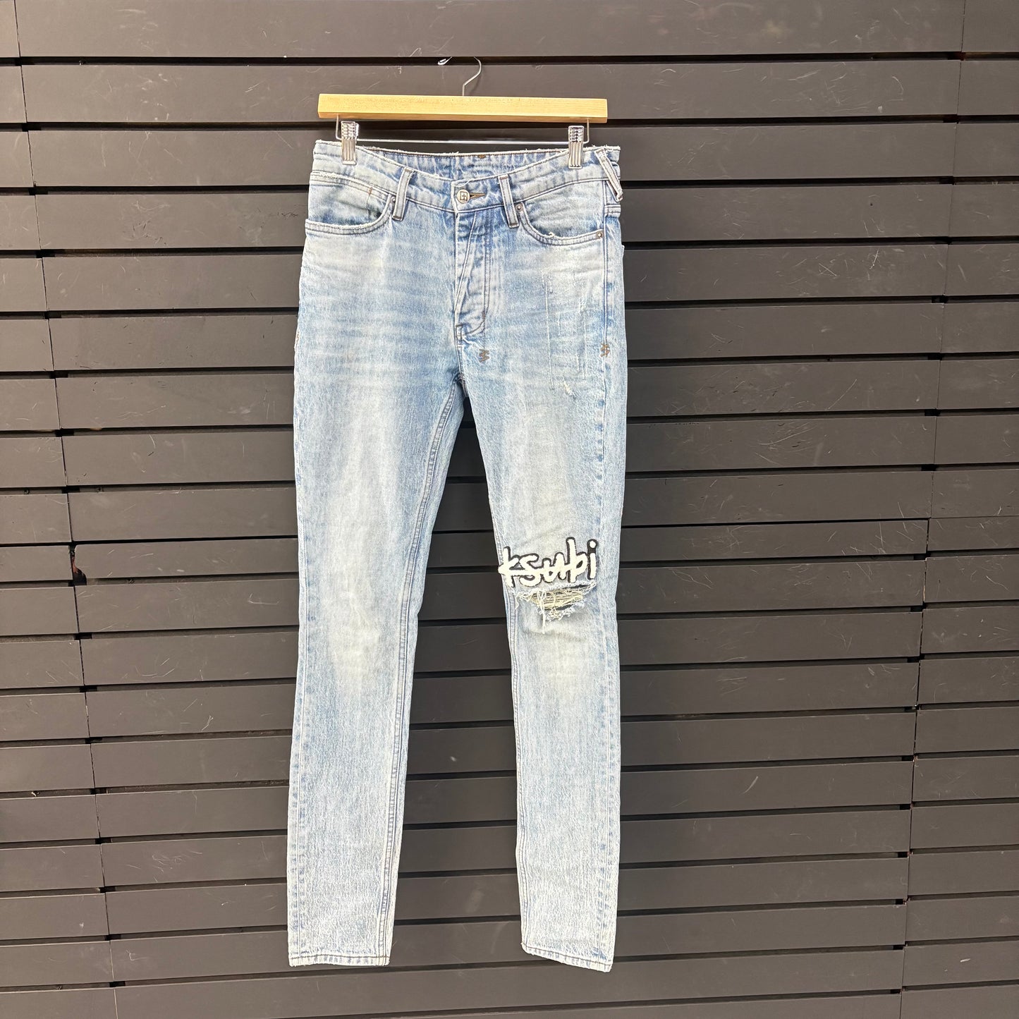 Pre-Owned Ksubi Lettering Jeans