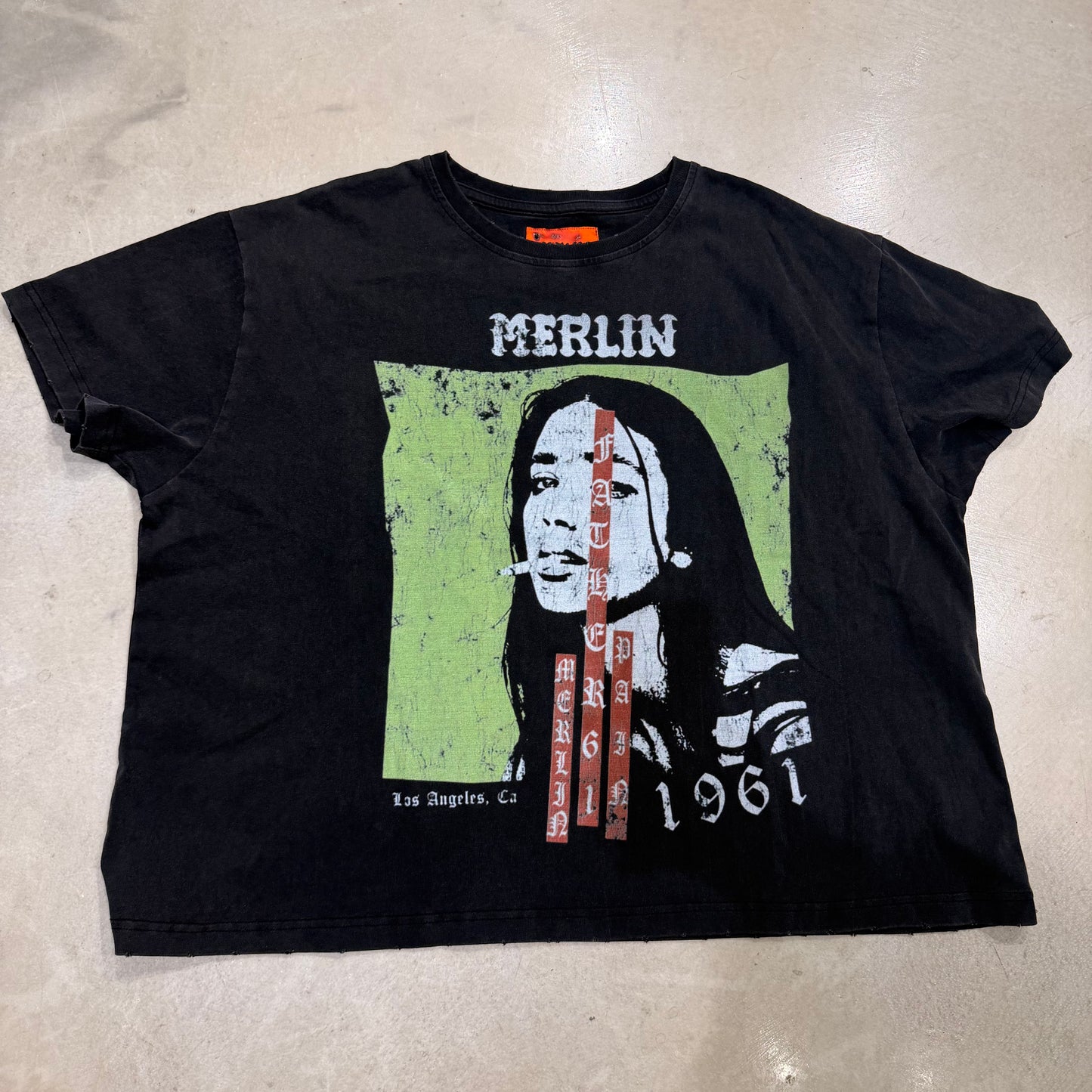 Merlin Black Green Tee