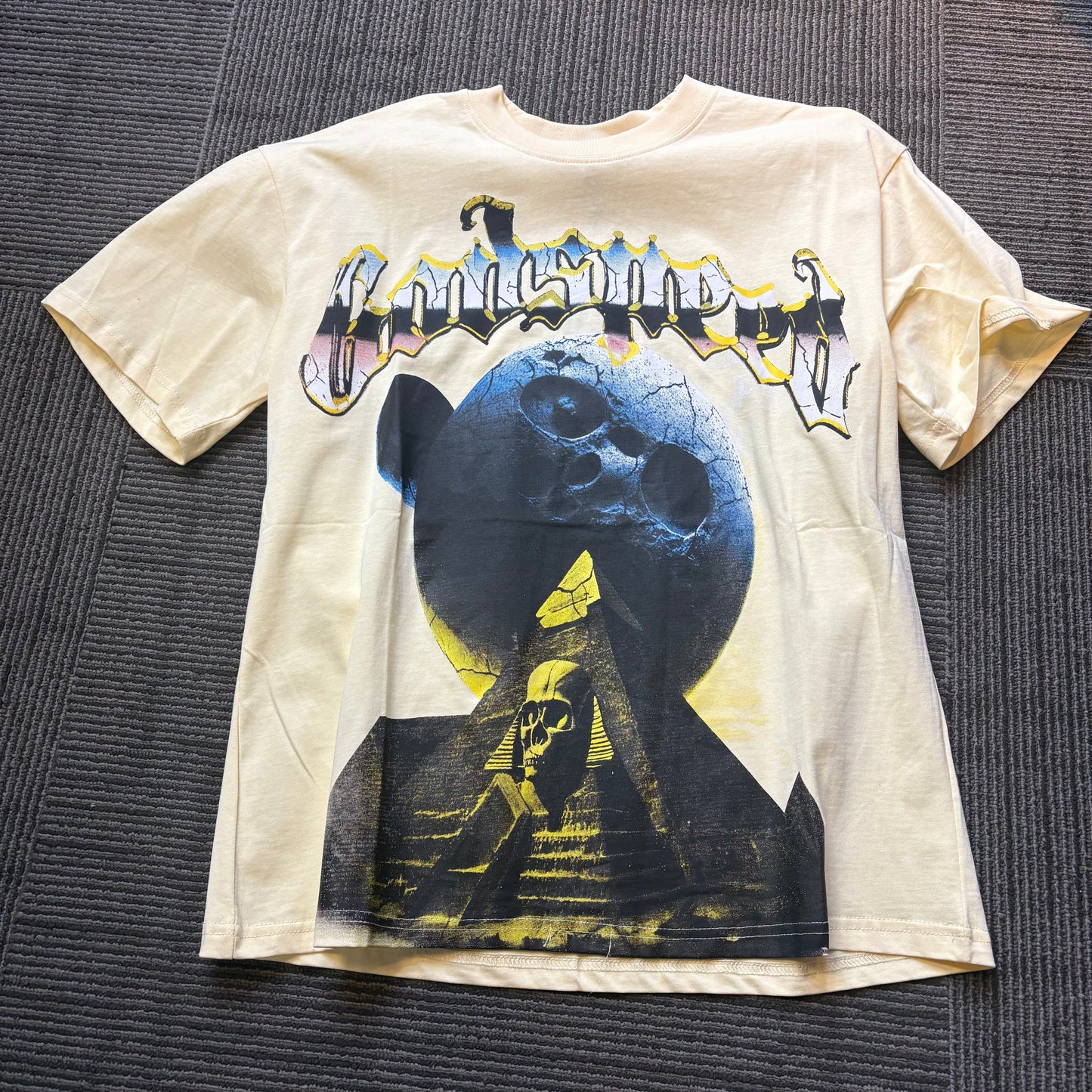 God speed cream pyramid tee