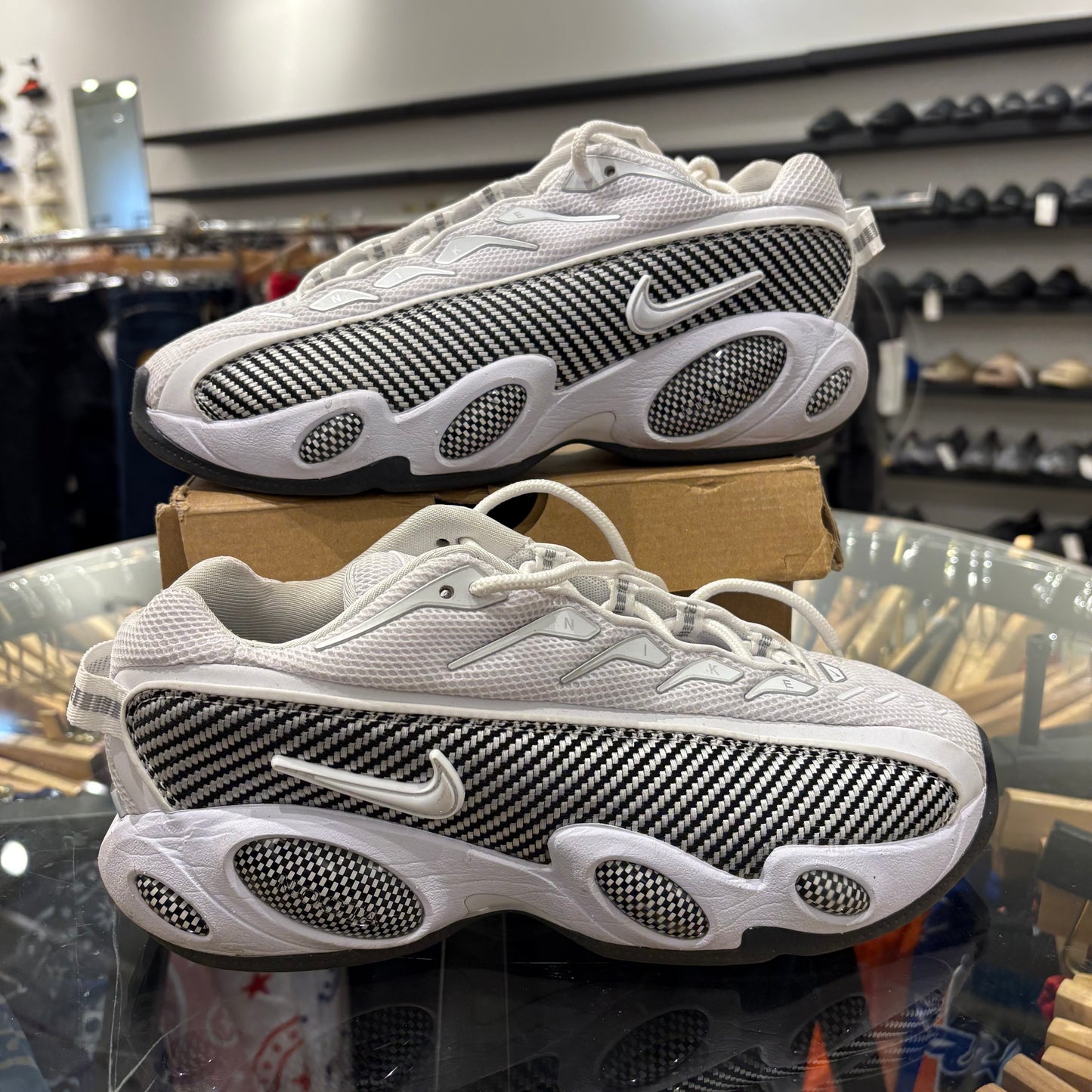 Nike NOCTA Glide Drake White Black Used With Box