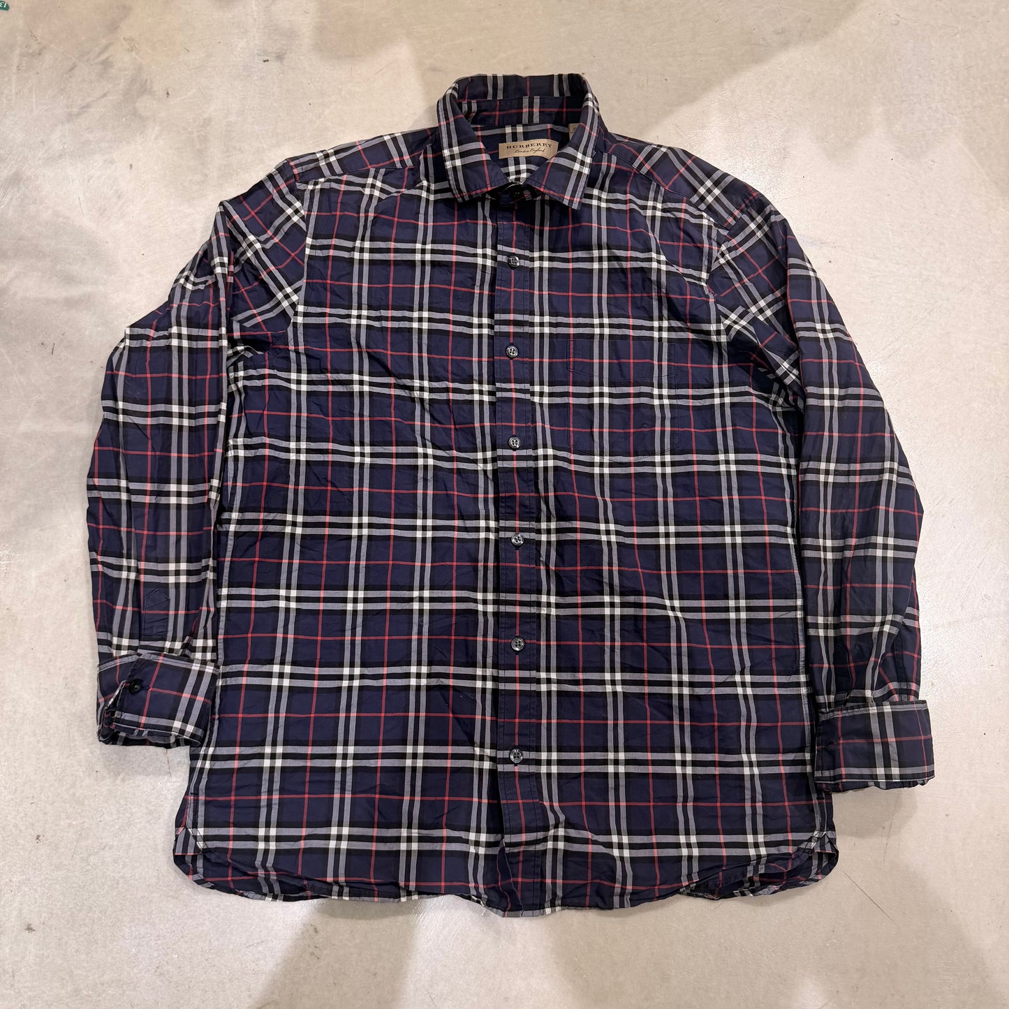 Burberry Pre-Owned Plaid Print Long Sleeve Shirt