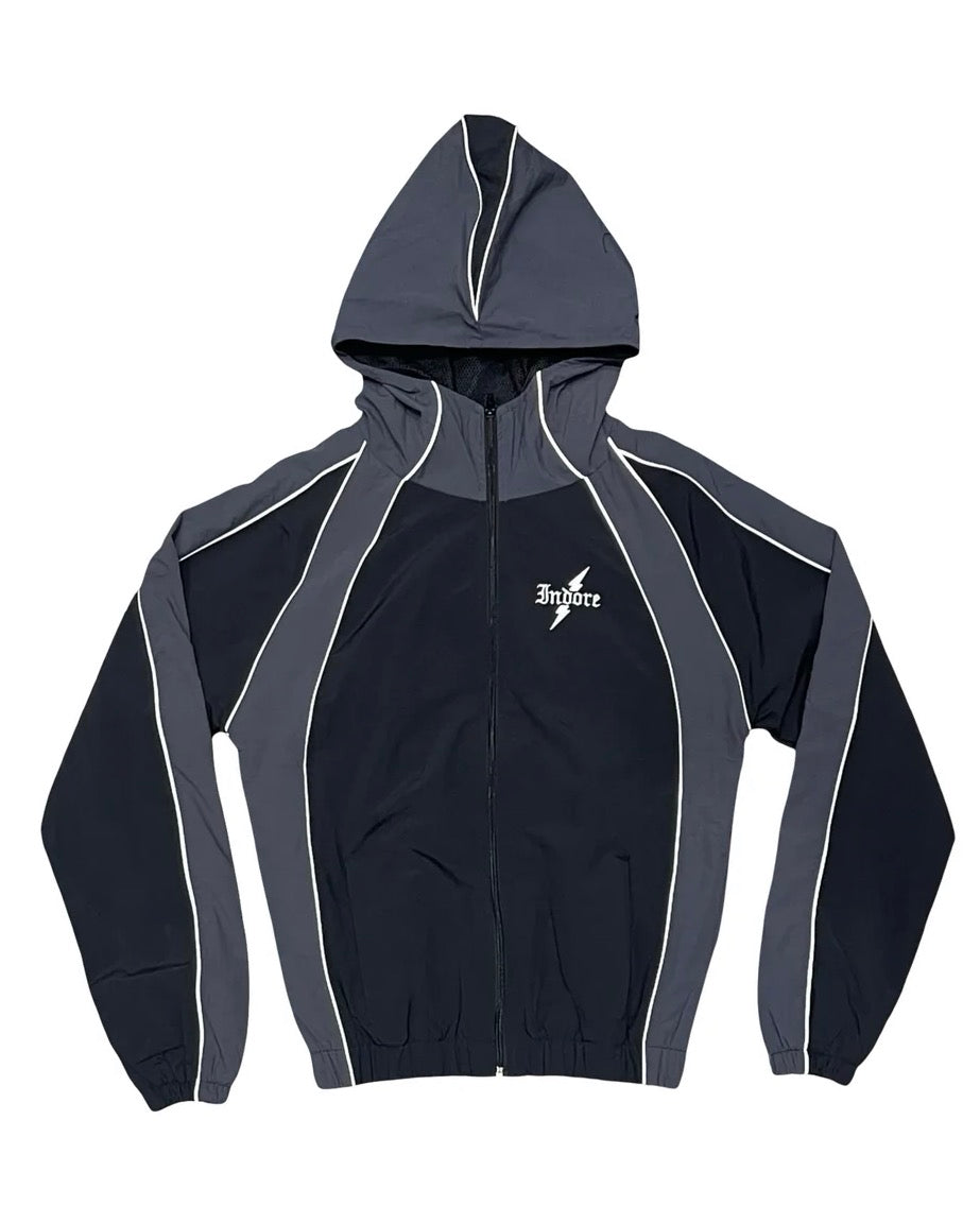 INDORE SIGNATURE 3M DARK GREY/ BLACK WINDBREAKER
