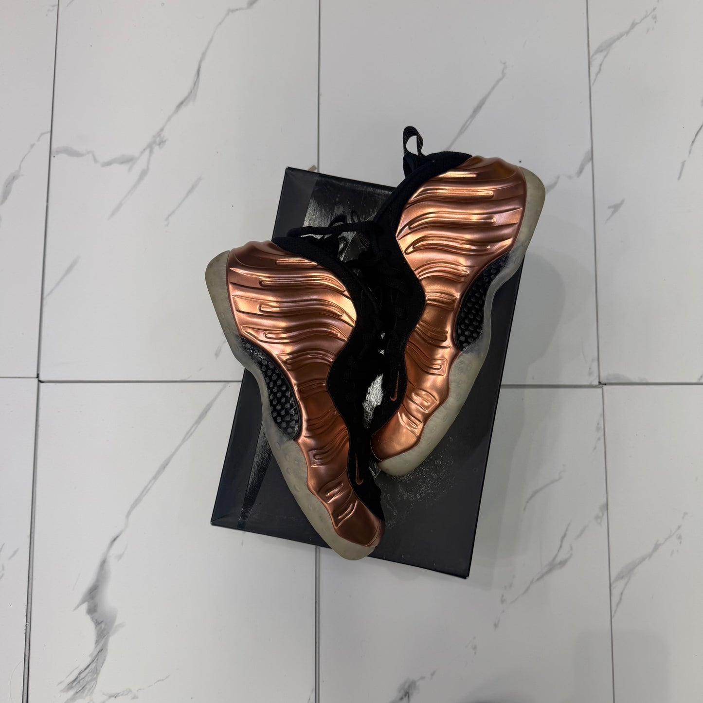 Nike Foamposite Copper Used With Box