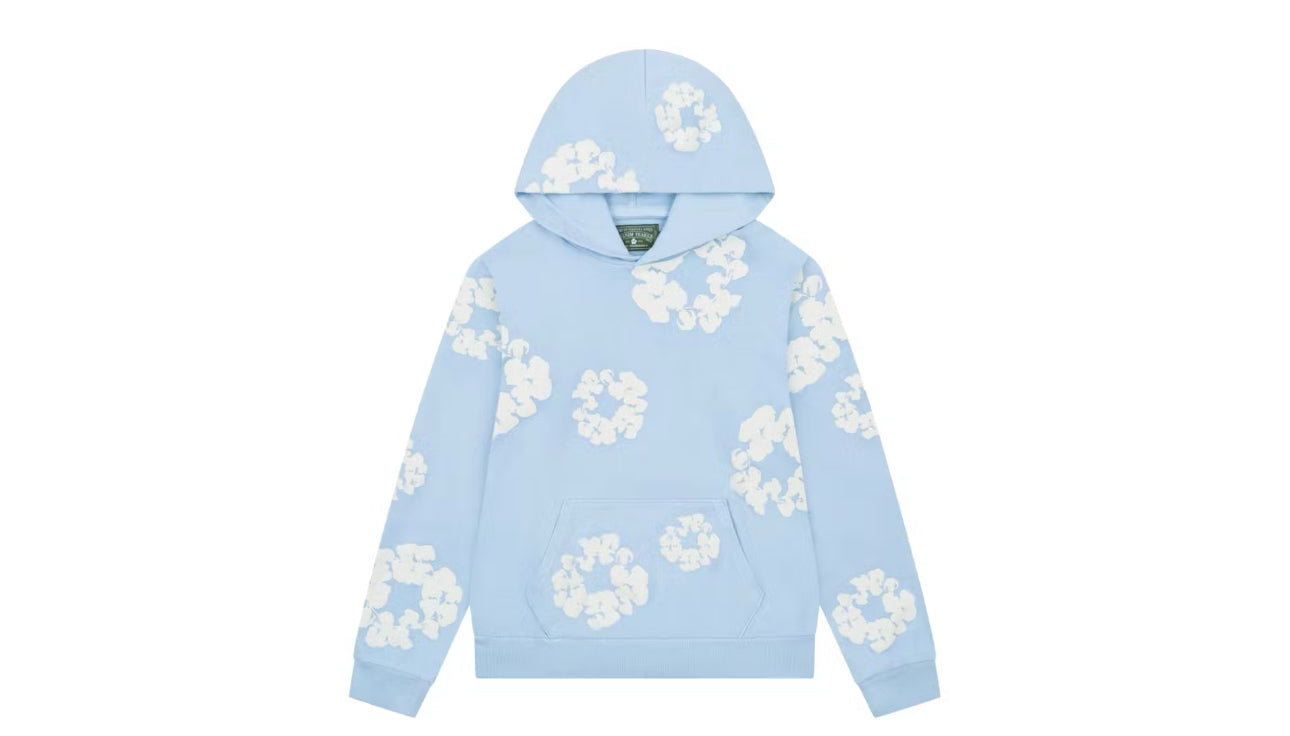 Denim Tear The Cotton Wreath Powder Blue Hoodie