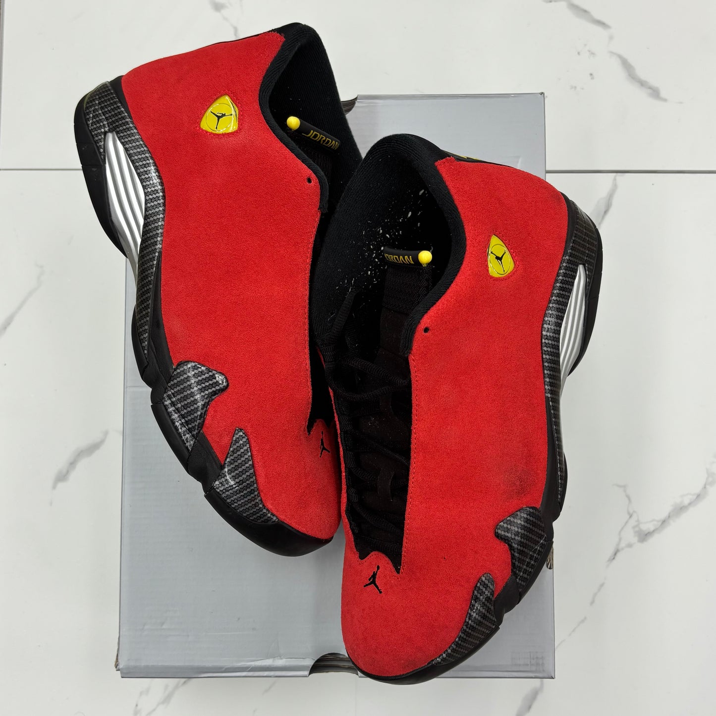 Jordan 14 farrari used with box
