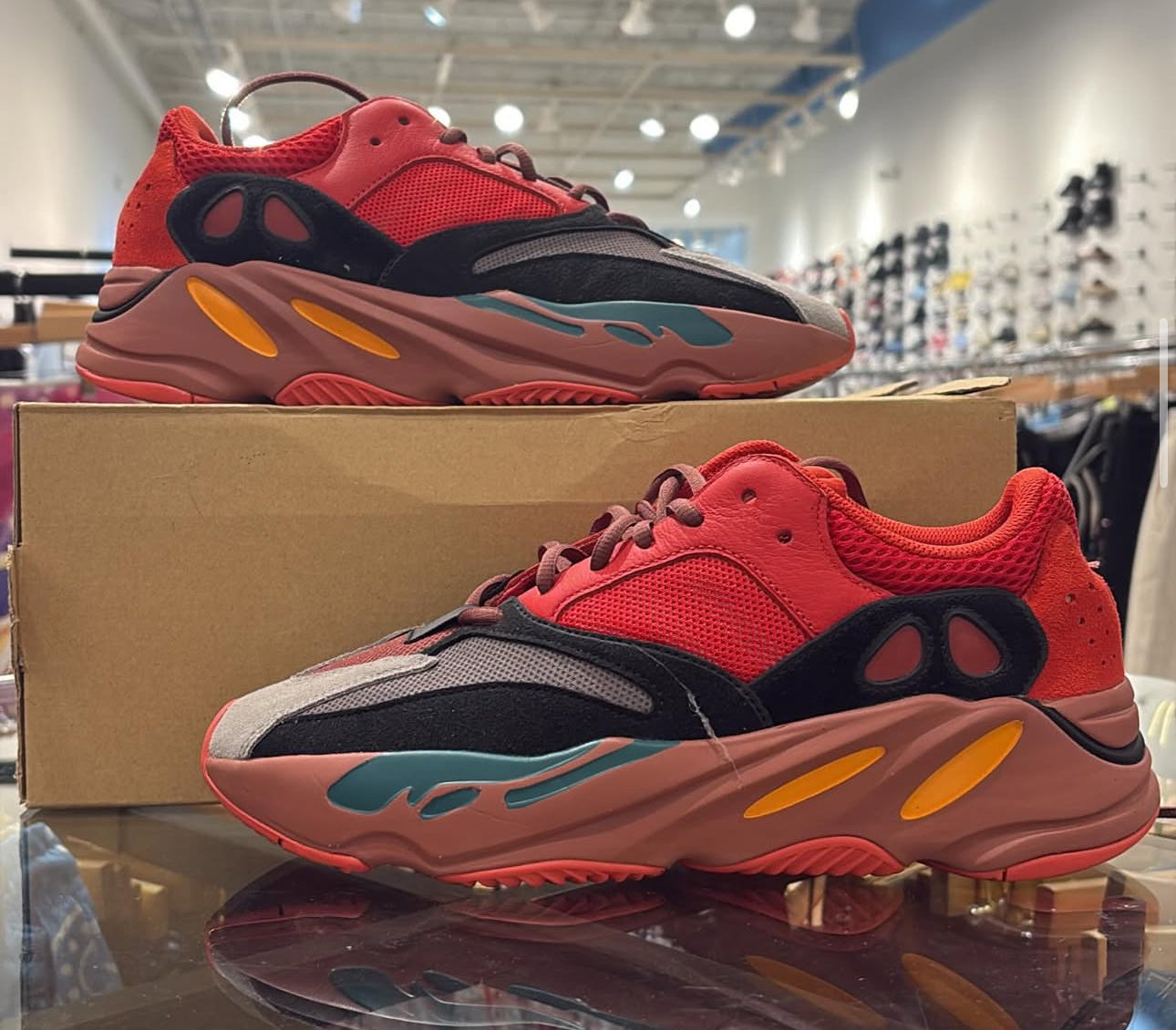 Yeezy 700 Red Used With Box