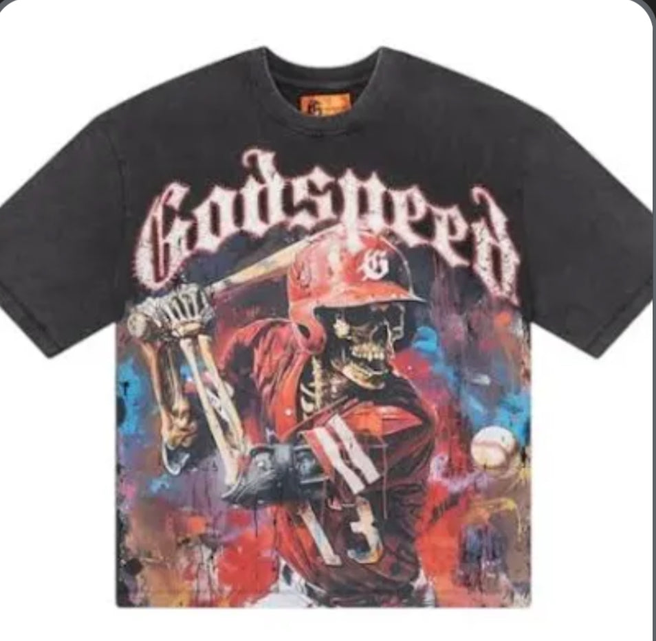 God speed baseball tee