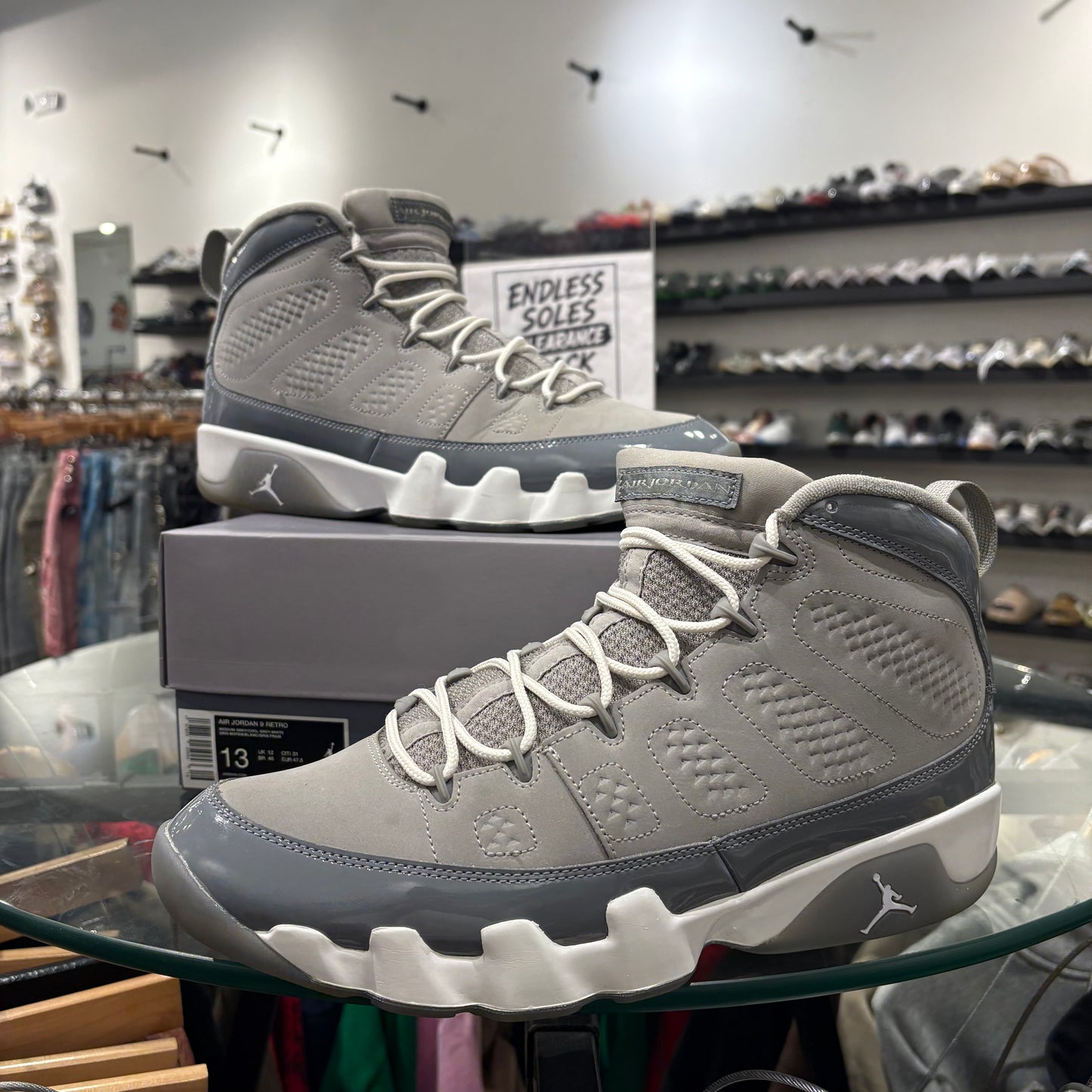 Jordan 9 Cool Grey Used With Box