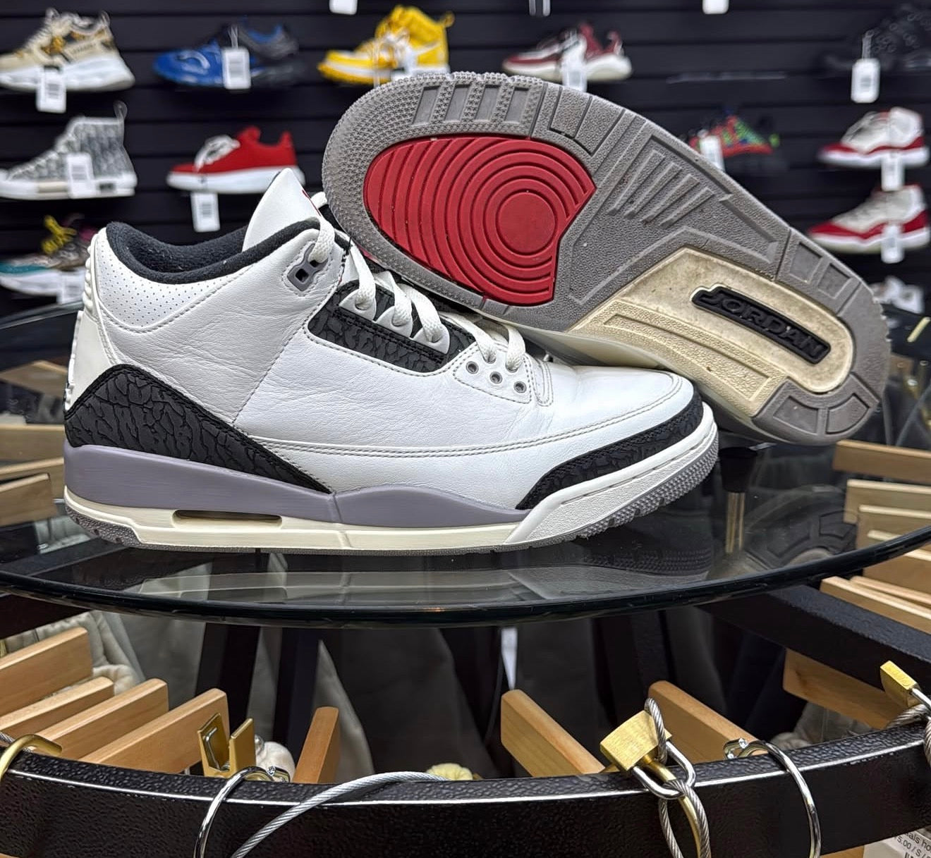 Jordan 3 Elephant Grey Used No Box