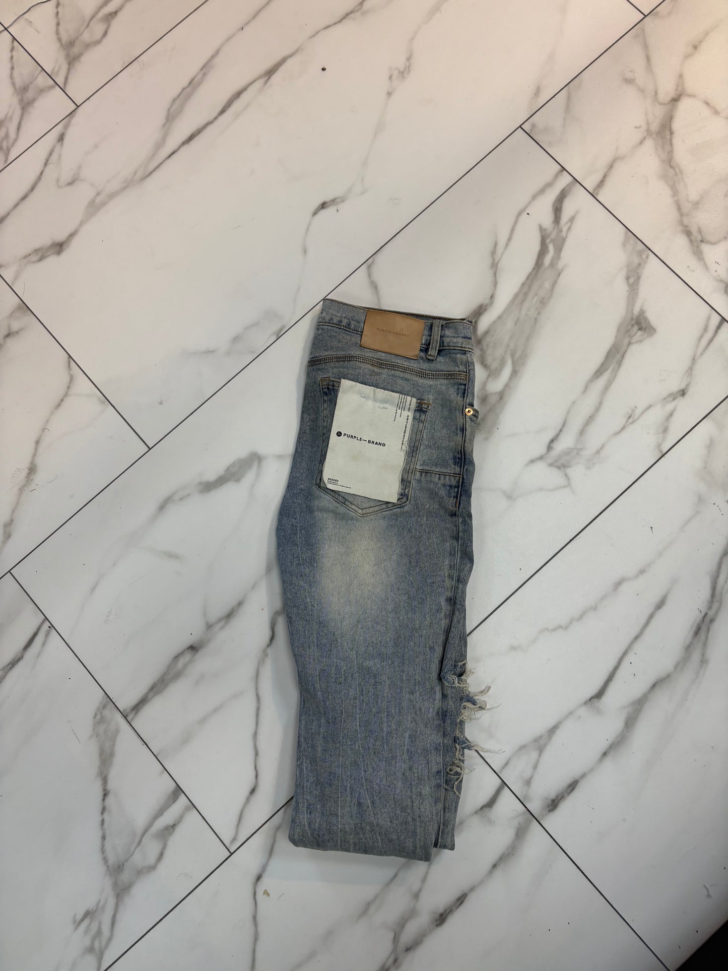 Indigo Purple Jean w back tag