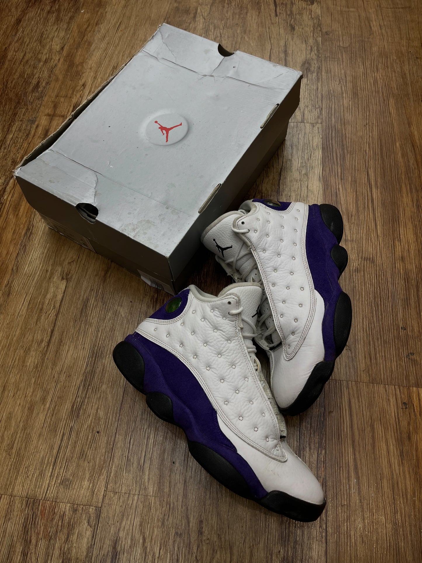 Jordan 13 ‘Lakers’ USED W BOX