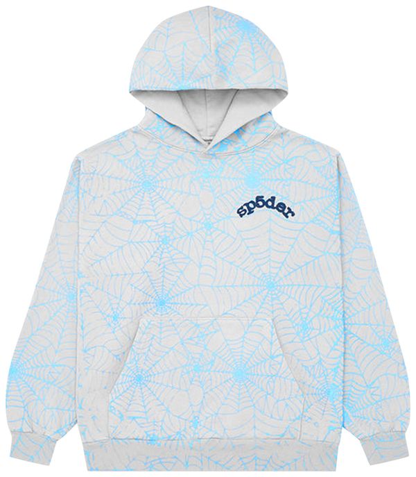 Sp5der AOP Web Hoodie 'Heather Grey