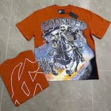 Godspeed Orange Horse Skelly Tee