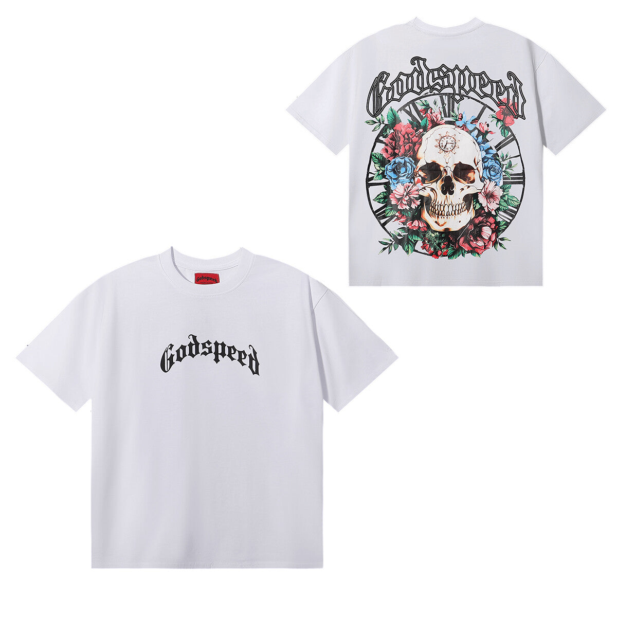 Godspeed Floral Skeleton Tee