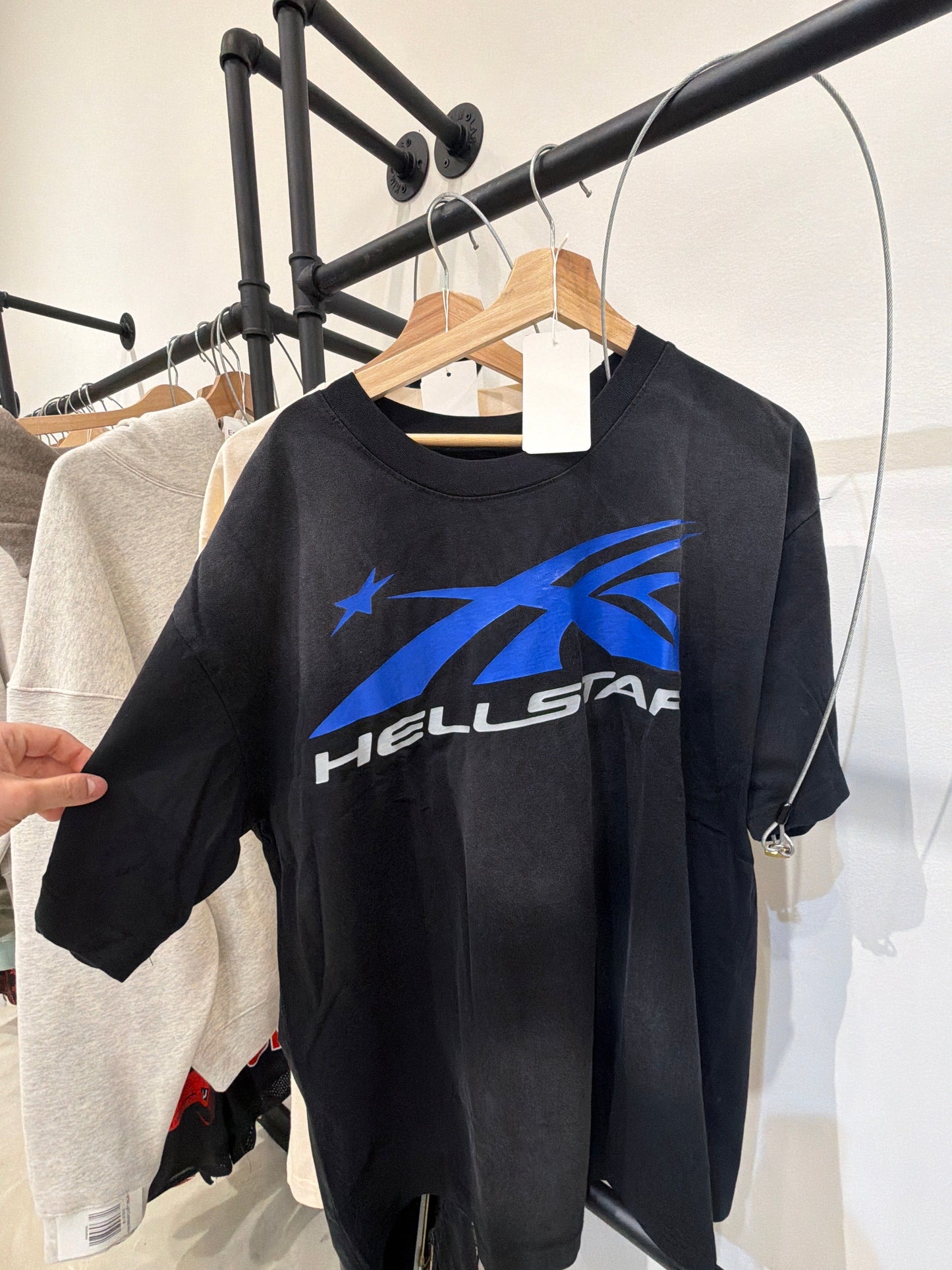 Hellstar “Black & Blue Sport Logo” Gel Tee