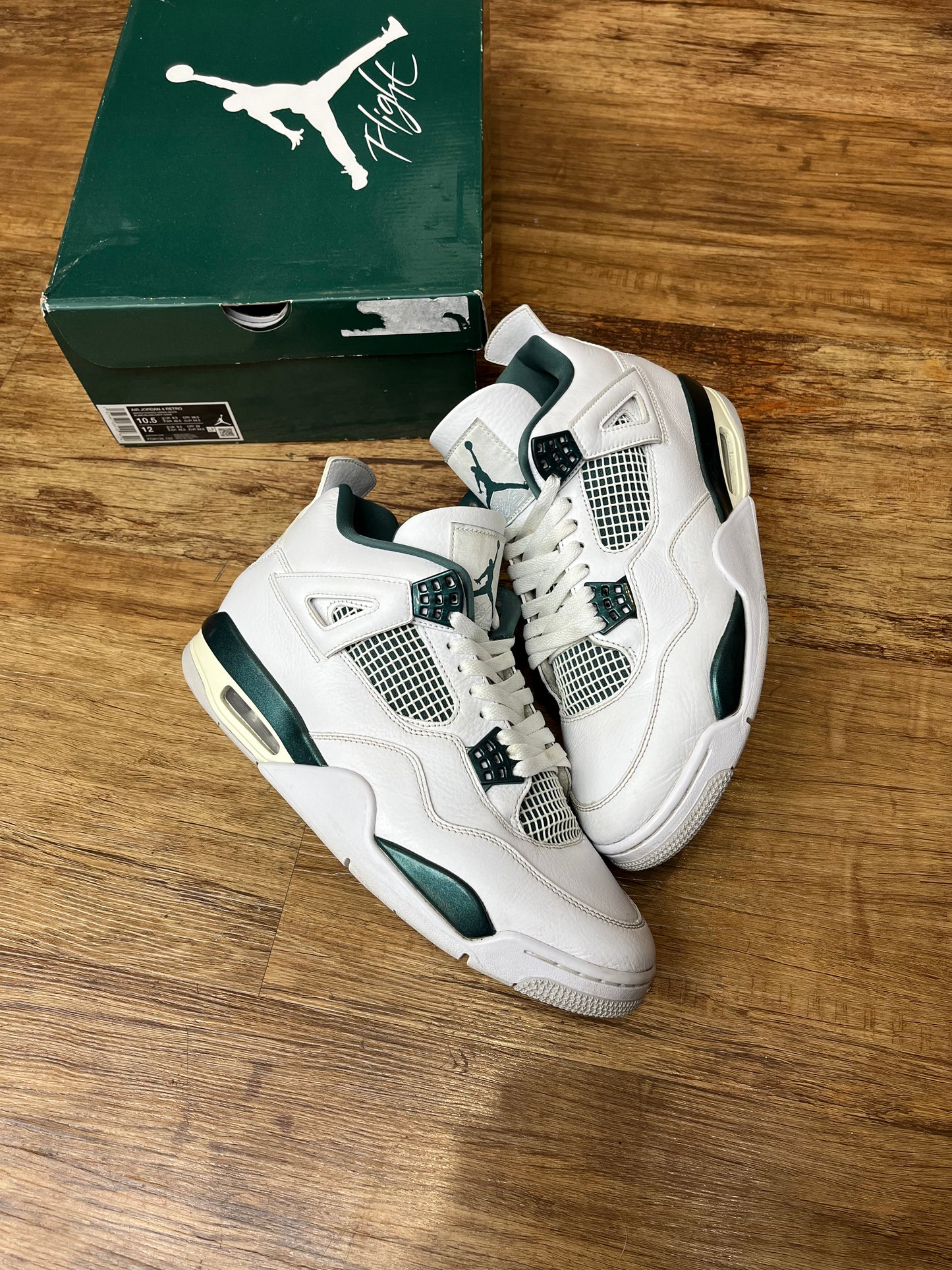 Jordan 4 oxidized green pre-owned