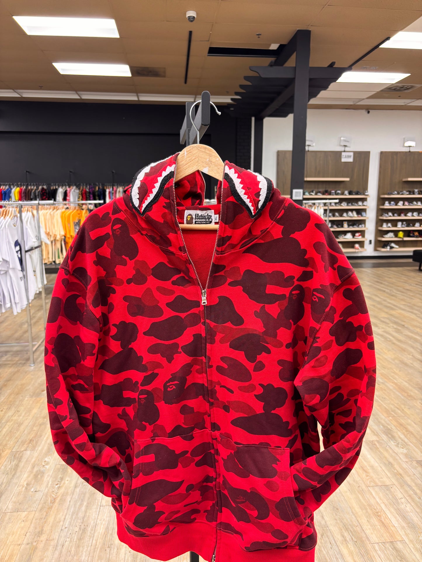 Bape Zip-Up ‘Red Camo’ PRE-OWNED