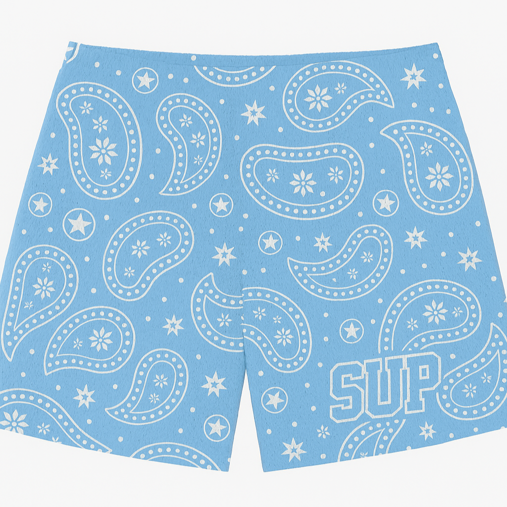 Sup UNC Paisley Shorts