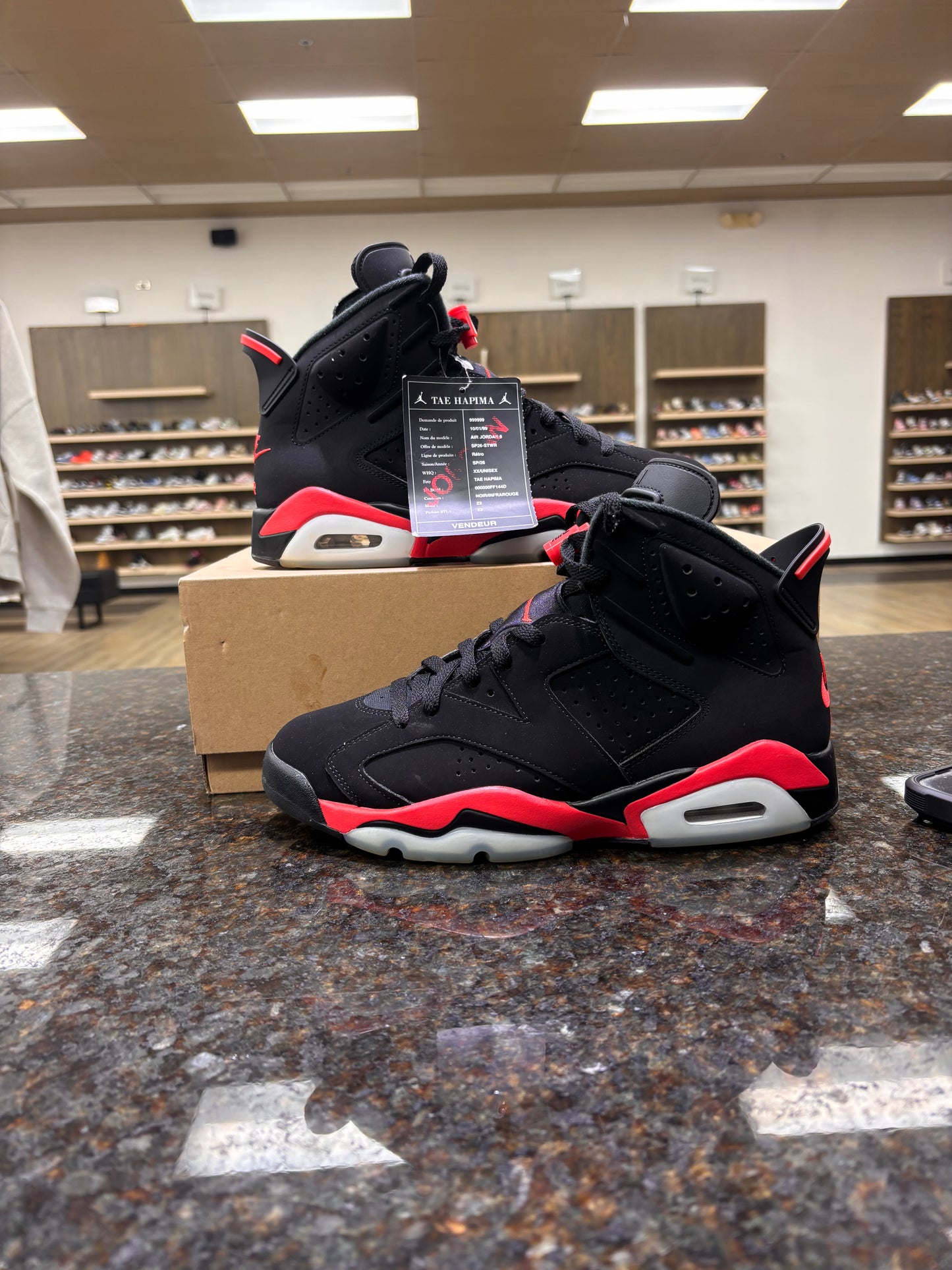 Jordan 6 infrared used with box