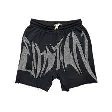 Mixed Emotion #6 black rhinestone “wild” shorts