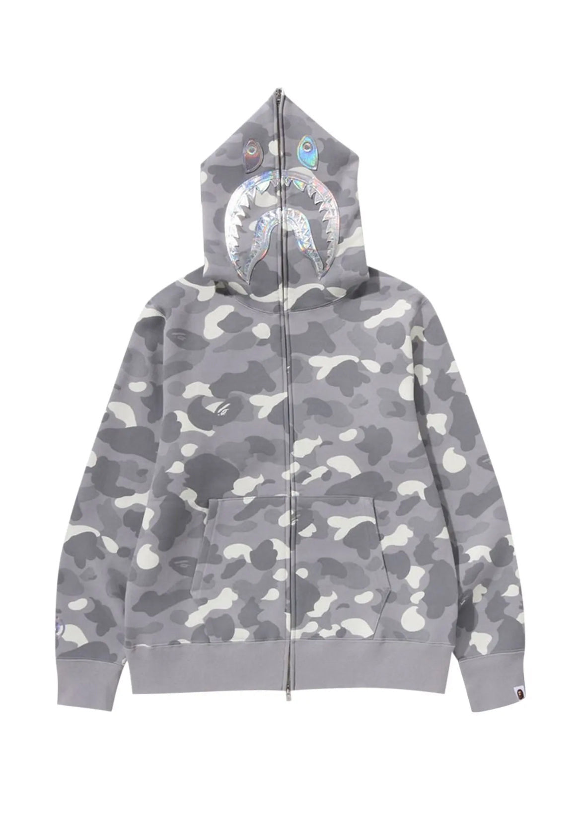BAPE #4 City Camo Shark Full Zip Hoodie 'Grey'