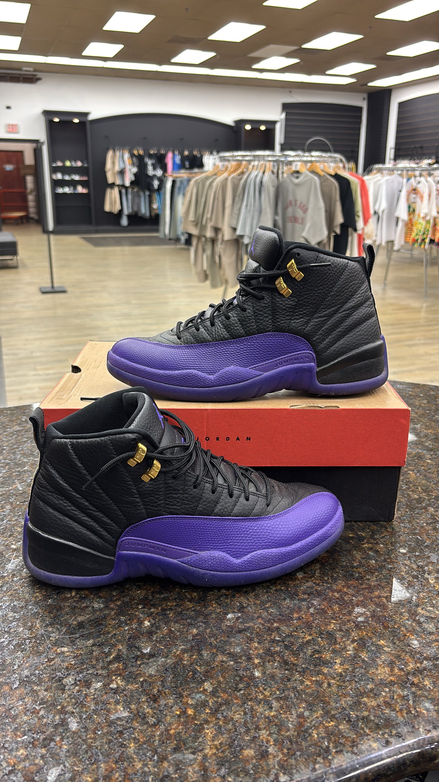 Jordan 12 field purple used with box