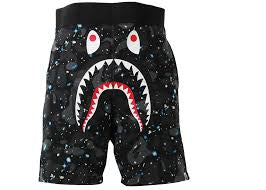 Bape Space Camo Shark Sweat Shorts