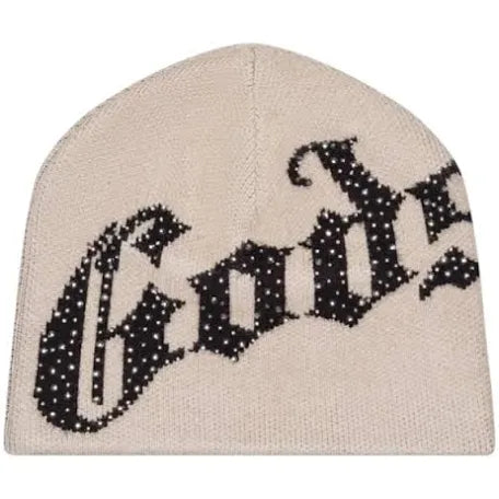 Godspeed OG Logo Studded Beanie Tan