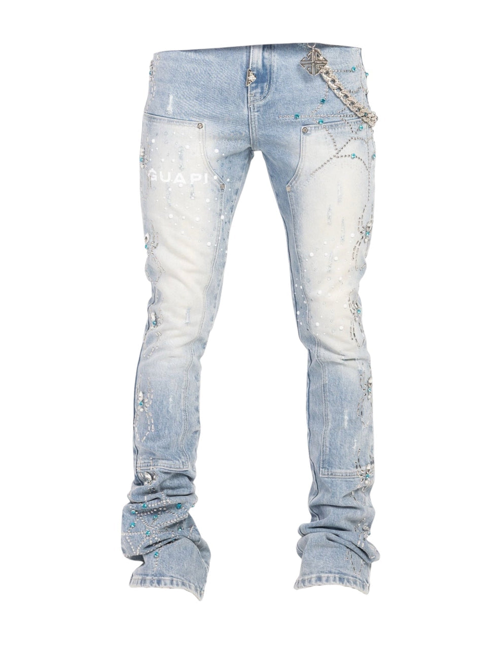 Guapi Blue Spider Denim Jeans