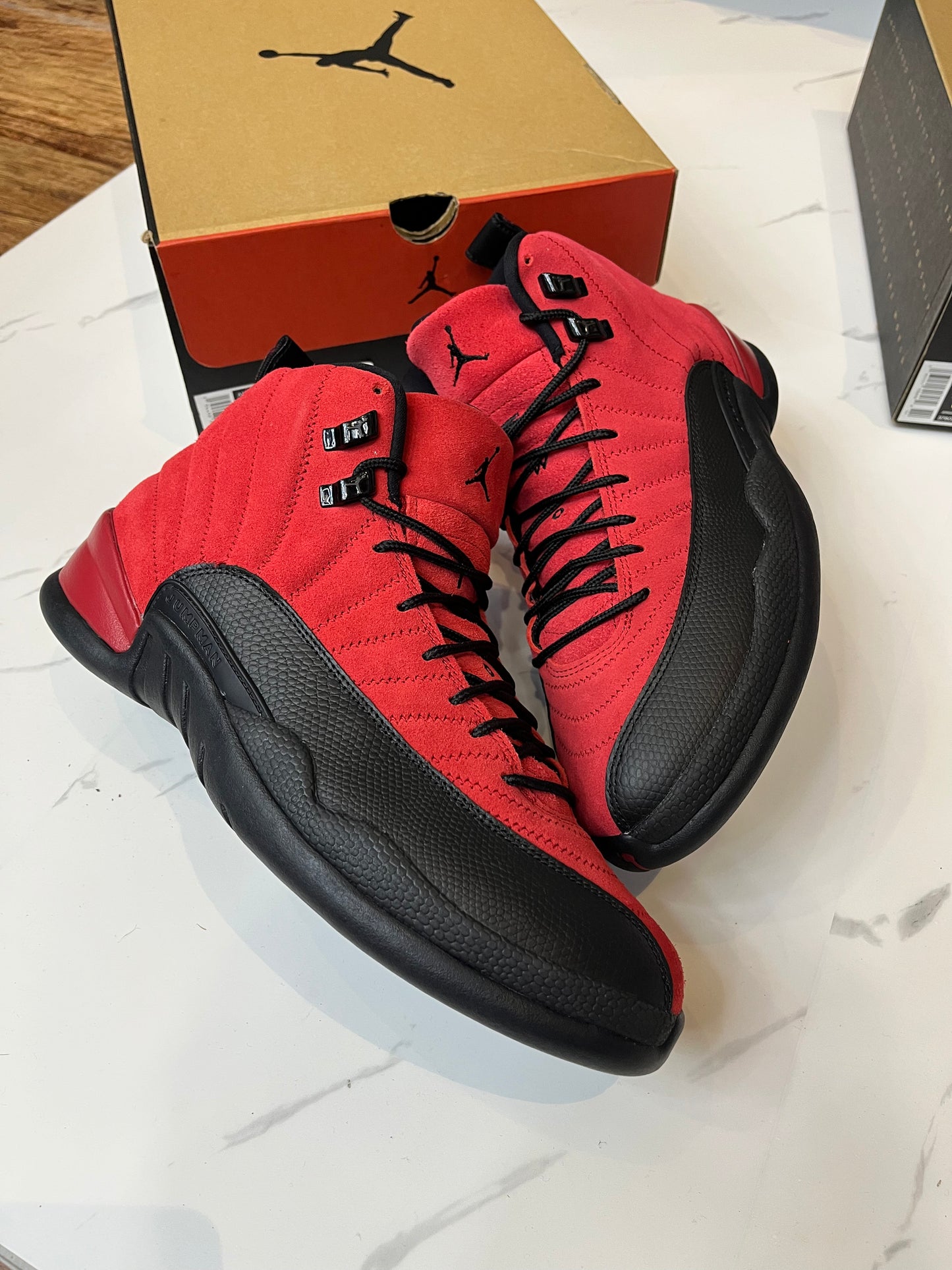 Jordan 12 Reverse Flu game Used With box