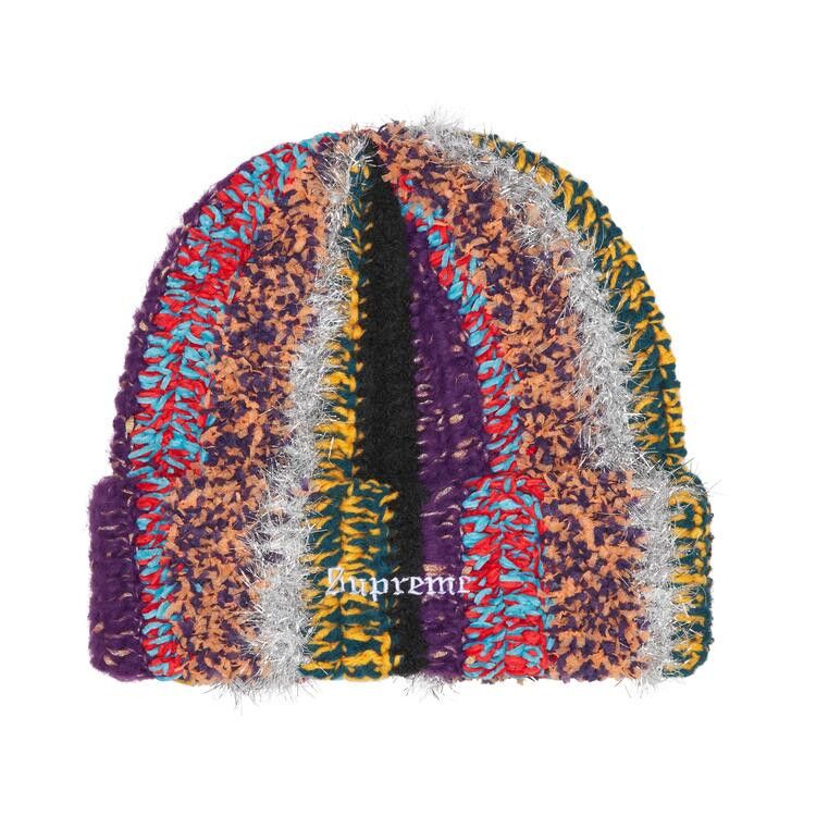 Supreme Tinsel Stripe Beanie 'Multicolor'