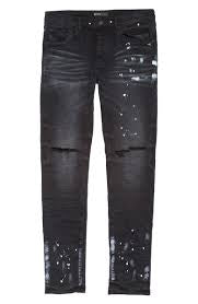 Purple Brand Black Resin Knee Slit