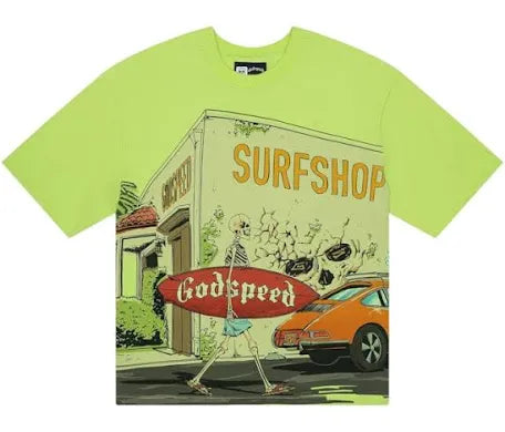 Godspeed ‘Surf Shop’ Lime Tee