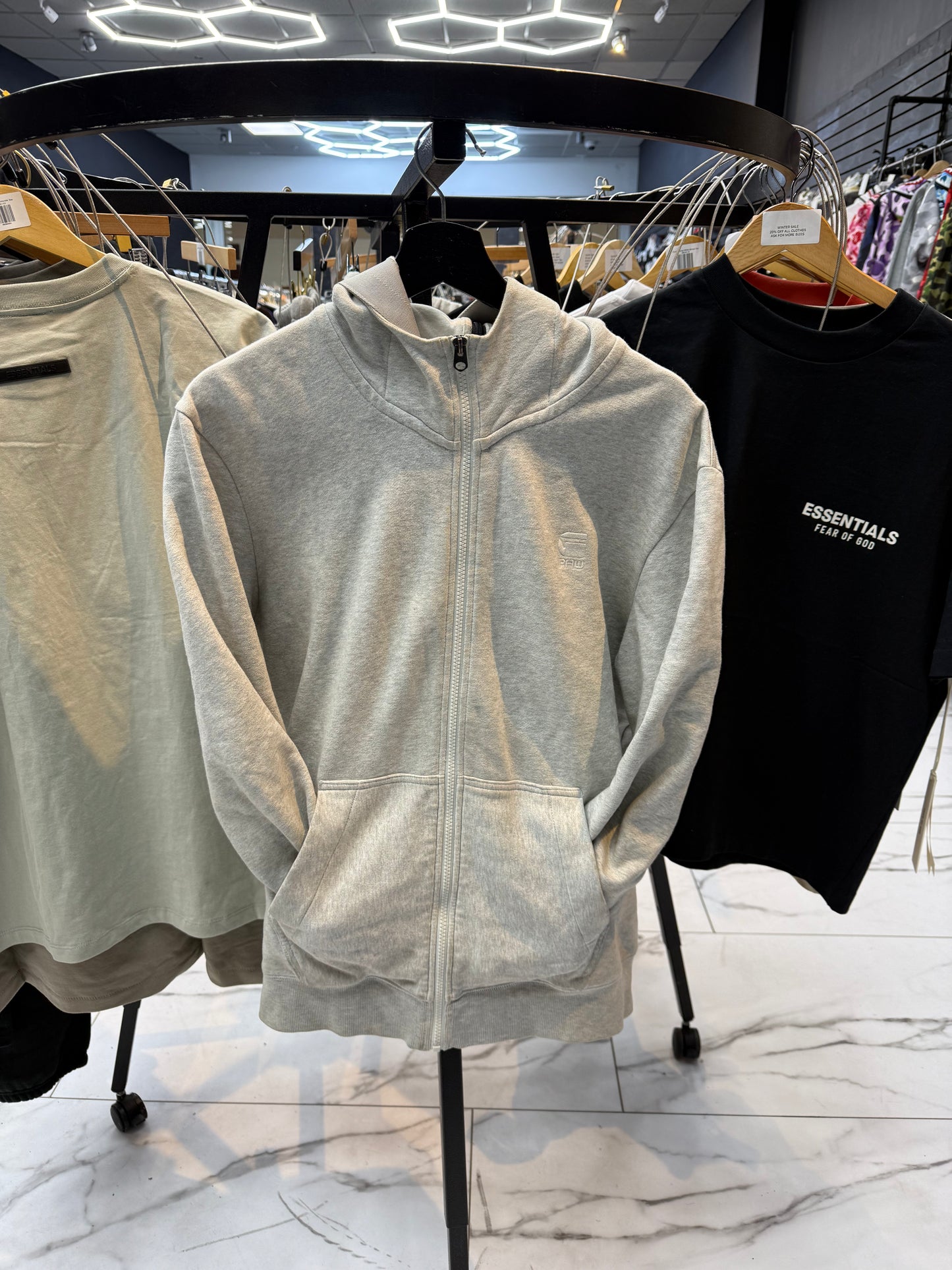 Pre-Owned G-Star ‘Grey’ Zip-Up Hoodie