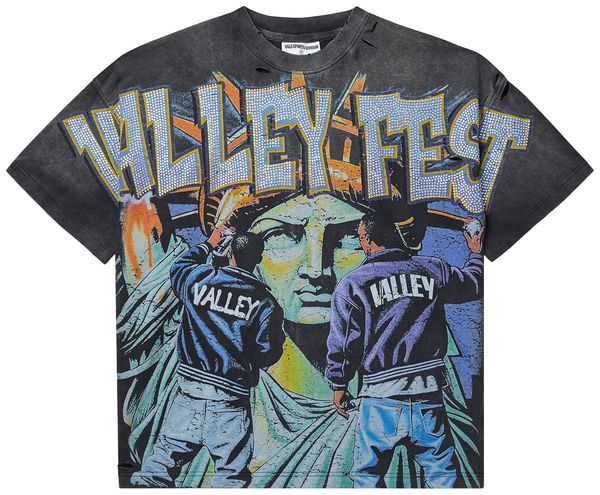 Vale Forever Bling Graffiti Tee 'Black'