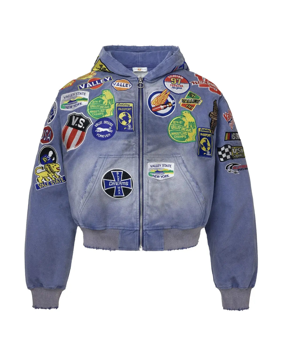 Vale Forever Doodle Zip-up Top