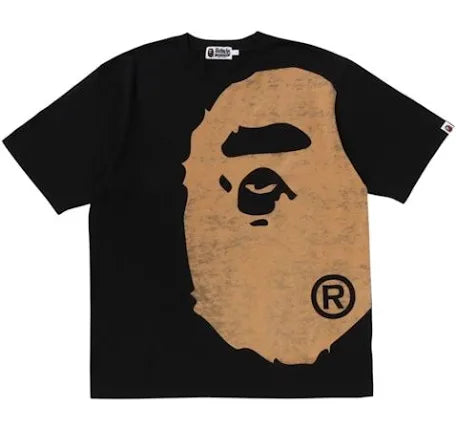 Bape Black Bleached Big Head Tee